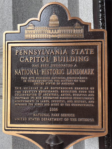 National Historic Landmark sign