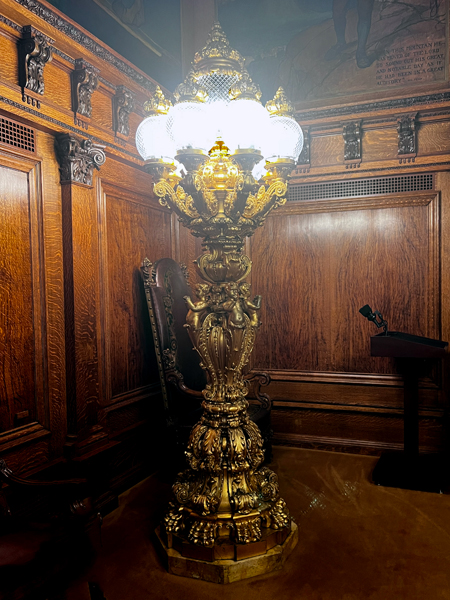 Lamp in Governors office