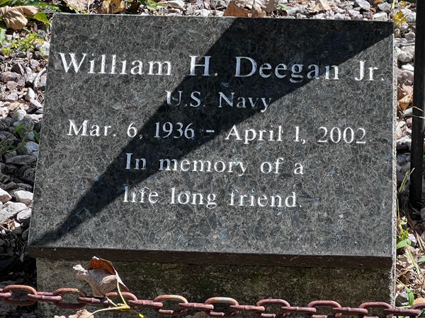 in memoiry of Wm H Deegan Jr