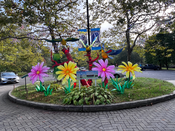 circle of flowers, and more