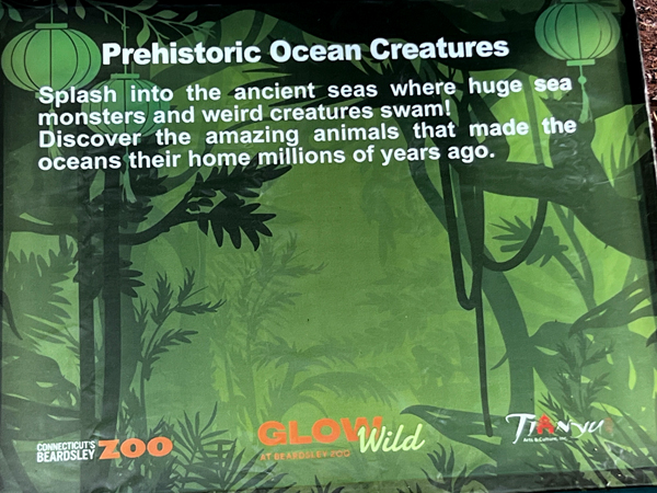 sign about Prehistoric Ocean Creatures