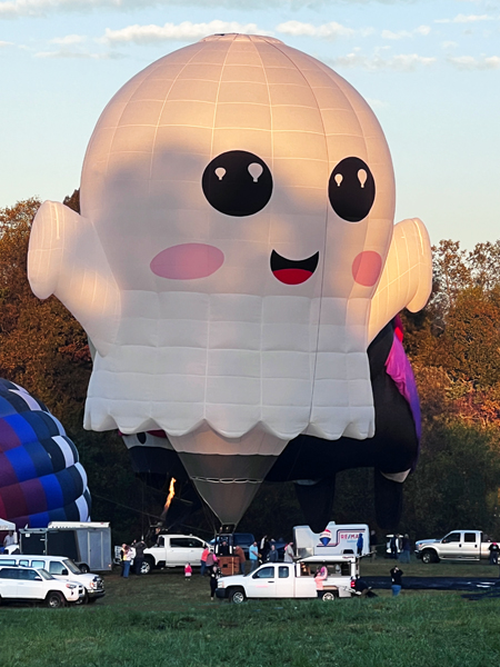 ghostly hot air ballon