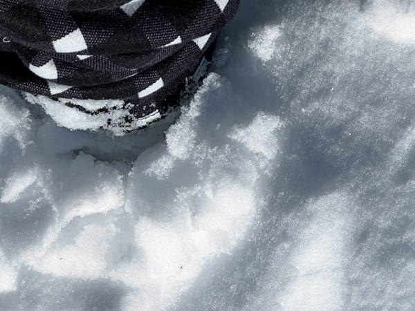 Karen Duquette in snow