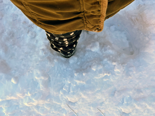 Karen Duquette in snow