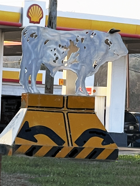 cow statue in Alabama City