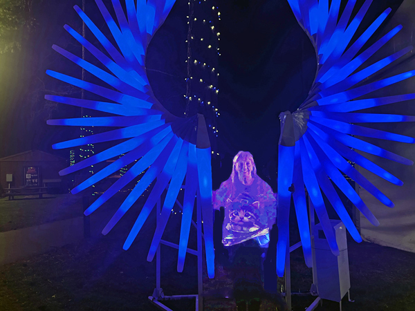 Karen Duquette and the angel wings