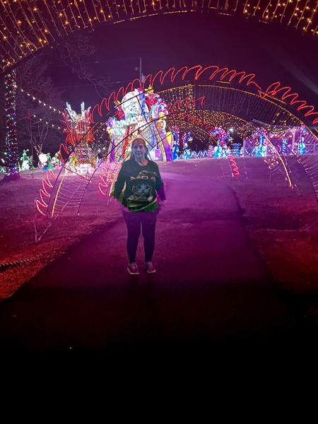 Karen Duquette under the lights