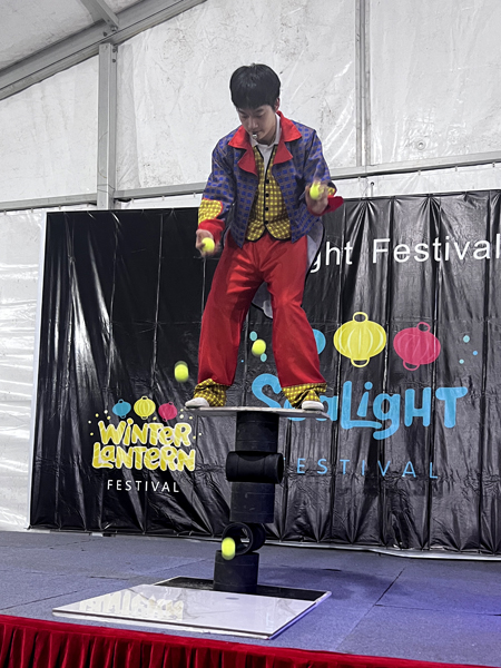 an amazing juggler