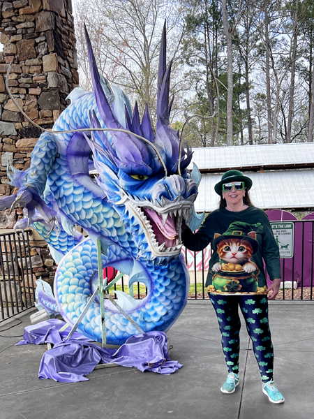 Karen Duquette and a beautiful mystical creature 