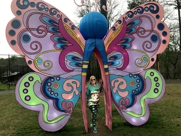 Karen Duquette and the butterfly