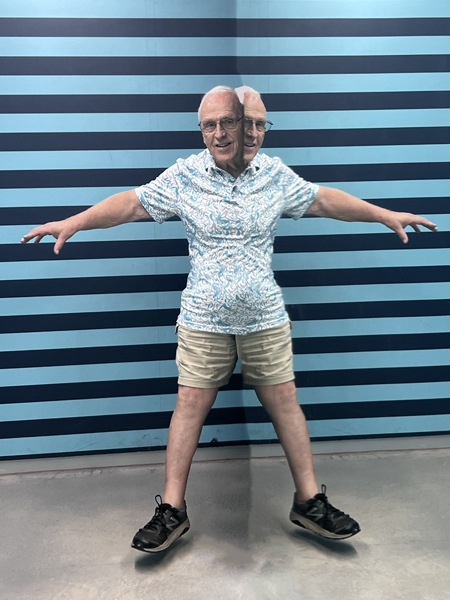 Lee duquette wqith two heads