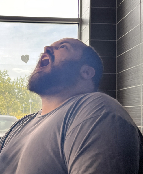 alex Jones ctching food thrown in the a