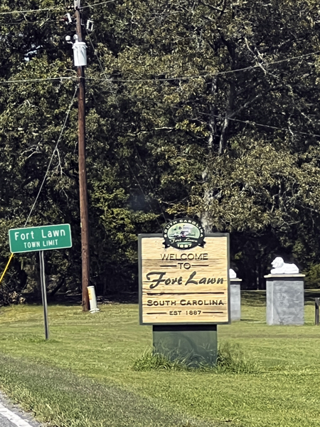 Fort Lawn sign