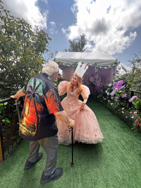 Lee Duquette and Glinda, the Good Witch of the South