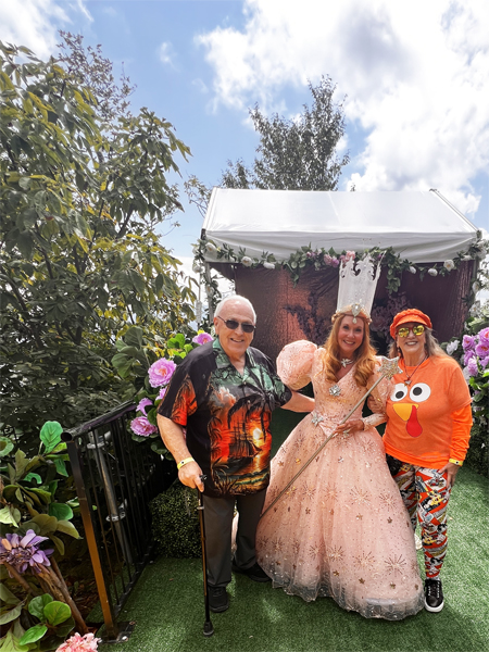 Lee and Karen Duquette with Glinda, the Good Witch of the South
