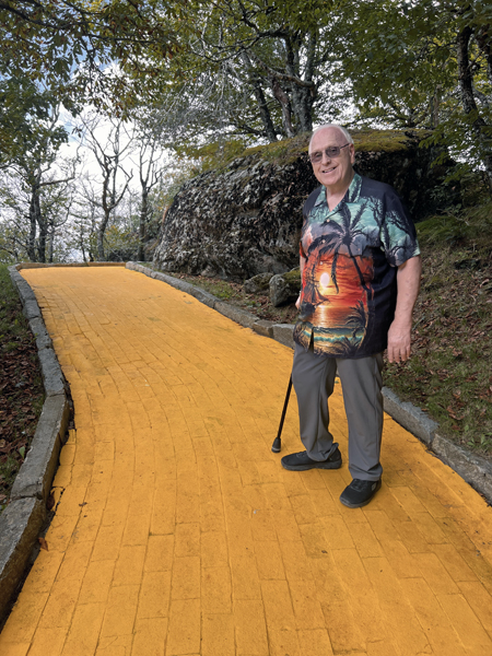 Lee Duquette on the Yellow Brick Road.