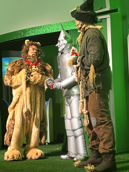 Lion, tin Man and Scarecrow