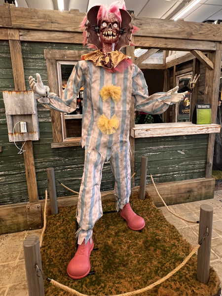 scary clown with 3 faces