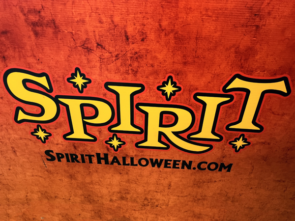Spirit Halloween  sign