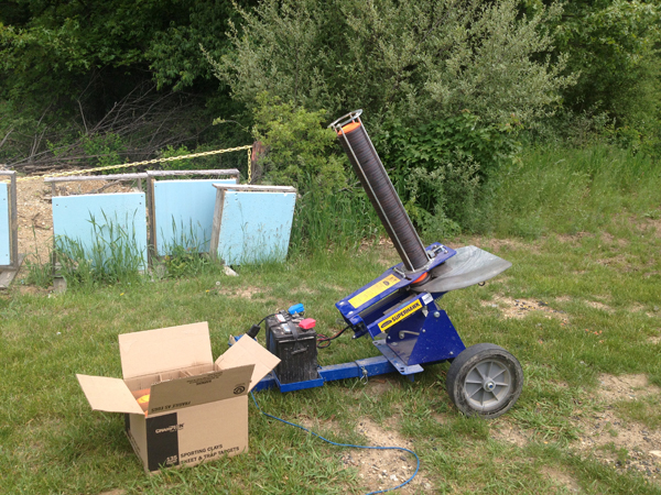 the clay pigeons ready and waiting
