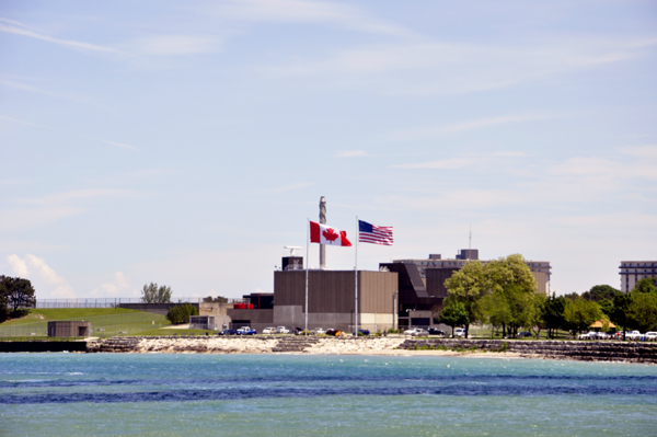 view of the International Flag Plaza in Canada