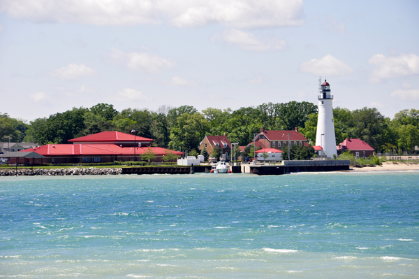 the lighthouse on the USA side