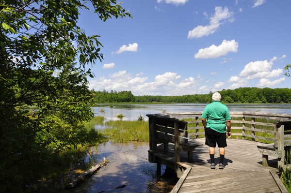 Lee Duquette on a viewing platform