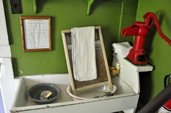 inside the Sturgeon Point Lighthouse Museum