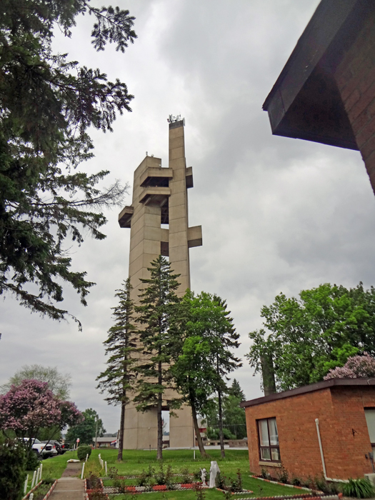 the 210-foot tall Tower of History