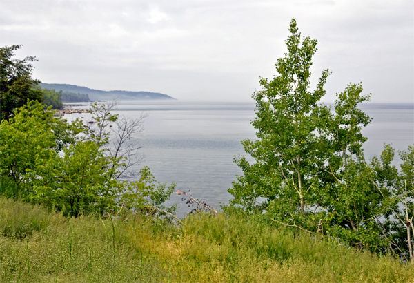 view of Alona Bay and the Great Lake Superior