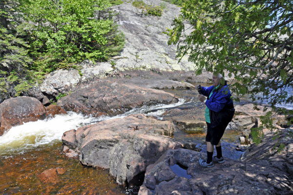 Lee Duquette at Rainbow Falls