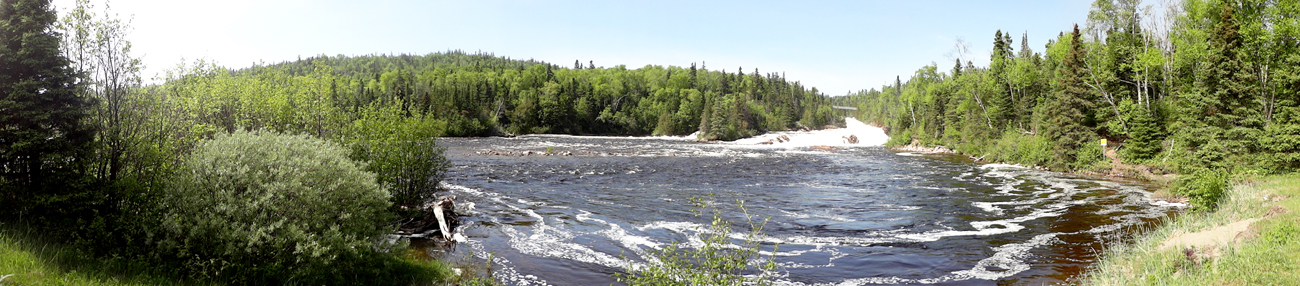 Panorama of Hays Lake Dam
