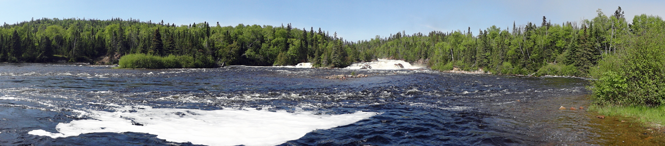Panorama of Hays Lake Dam