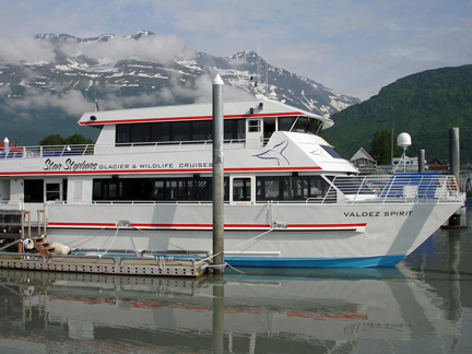 a bigger excursion boat in Alaska