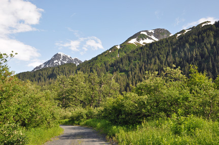 trail and mountain