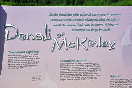sign - Denali or McKinley