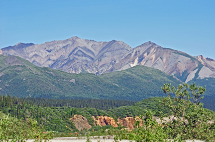 Beautiful mountains throughout Denali National Park