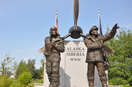 monument - Alaska-Siberia WWII