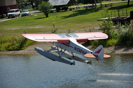bush pilot taking off