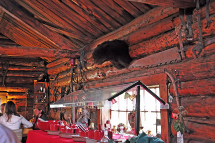 inside the Carriage House Restaurant