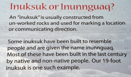 sign - inuksuk or Inunnguaq