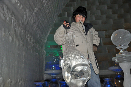 Alex and an ice fish