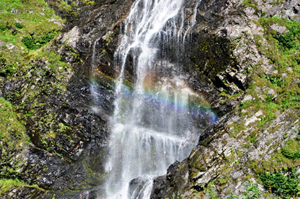 Bridalveil Falls and a rainbow