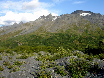 beautiful scenery as seen from Worthington Glacier