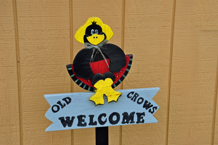 sign - old crows welcome