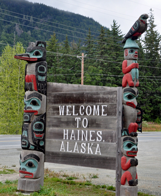 sign - Welcome to Haines, Alaska