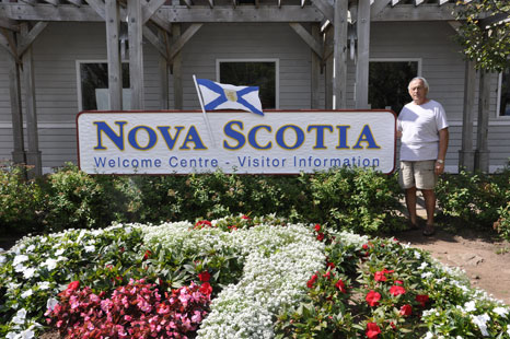 Lee Duquette at the Nova Scotia Welcome Center