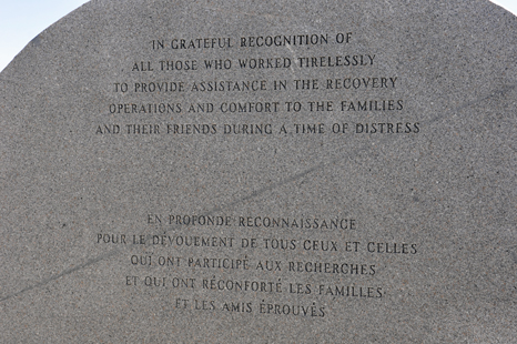 Memorial at the the Swissair Flight III Memorial site