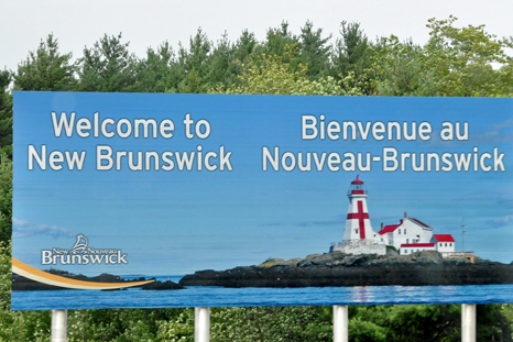 sign - welcome to New Burnswick