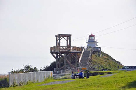 the Cape Enrage lighthouse without fog